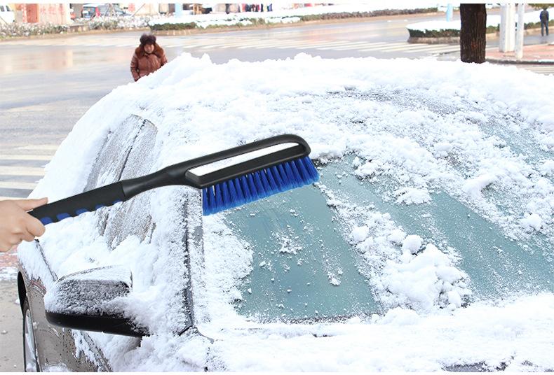 Long-handled snow brush with EVA cotton handle Winter snow shovel ice shovel Multifunctional deicing snow shovel Car supplies X66