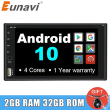Load image into Gallery viewer, Eunavi 2 Din screen touch Universal Android 10 Car Radio Multimedia Stereo System 2din headunit pc GPS Navigation 170*96mm
