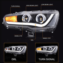 Load image into Gallery viewer, VLAND car Headlamp Headlight Assembly for Mitsubishi Lancer 2008-2017 Full LED Headlamp with DRL Sequential Turn Signal light