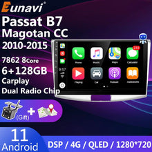 Load image into Gallery viewer, Eunavi Android 11 Auto Carplay 2 Din Head unit Car Radio For VW Passat B7 2010-2015 MAGOTAN CC Multimedia Video Player DVD GPS