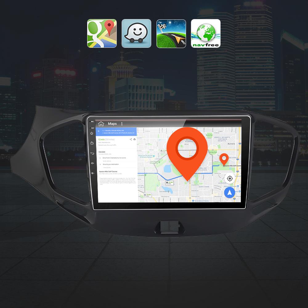 Eunavi 2 Din Android Car Radio Multimedia For LADA Vesta Cross Sport 2015-2018 Stereo Audio Headunit GPS Navigation 2DIN NO DVD
