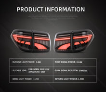 Load image into Gallery viewer, VLAND Factory Wholesales 6th Gen Armada Rear Light 2010-UP Led Tail Lights For Nissan Patrol Royale Y62