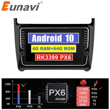Load image into Gallery viewer, Eunavi 2 Din Android 10 Car Radio GPS Stereo For VW Polo sedan 2012-2016 navigation multimedia player 8 core 4G 64G TDA7851