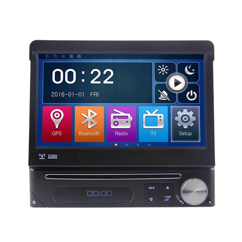 Eunavi Single 1 Din universal 7'' Car Dvd Player Autoradio Car Gps Navigation For Universal Car With Touch Screen Stereo