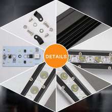 Load image into Gallery viewer, YSJ 8 Inch 18W Ultra-thin Spotlight Mid-net Light Aluminum Alloy Housing Bar Single Row Driving Lamp (Ellipse)