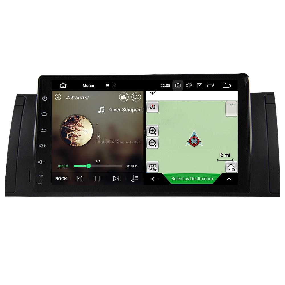 Eunavi Android 9 1 Din Car multimedia Radio player For BMW E53 E39 X5 5 series E38 M5 stereo gps 9'' no cd dvd 4G 64GB OBD DVR