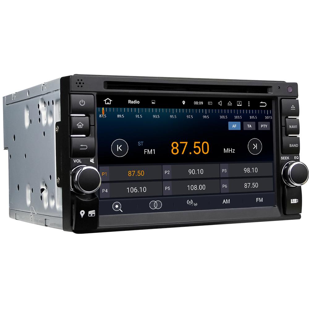 Eunavi Quad Cord 2 Din Android 9.0 Car DVD GPS Stereo Radio Player 2 din universal car DVD WIFI BT PX30 A53 2g RAM