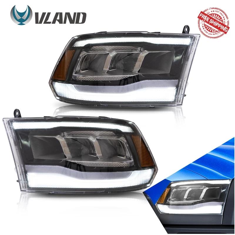 VLAND Factory Full LED RAM 1500 2500 3500 Headlights 2009-2019 RAM1500 CLASSIC 2019-2021 Head Lamp For Dodge RAM2500 RAM3500