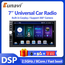 Load image into Gallery viewer, Eunavi Universal 2Din Android10 Car radio Multimedia Player  for car 7&quot;HD Universal auto Stereo GPS Navigation AudioVideo Player