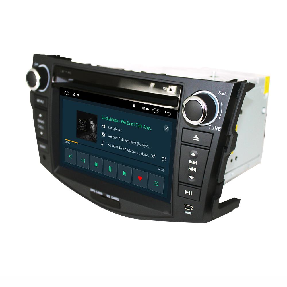 Eunavi 2 din Android 10 TDA7851 car radio dvd multimedia for Toyota RAV4 Rav 4 2007 2008 2009 2010 2011 headunit gps stereo DSP