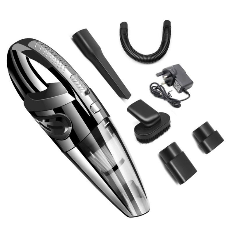 Car vacuum cleaner, portable wireless charging car wet and dry vacuum cleaner, household handheld high-power vacuum cleaner
