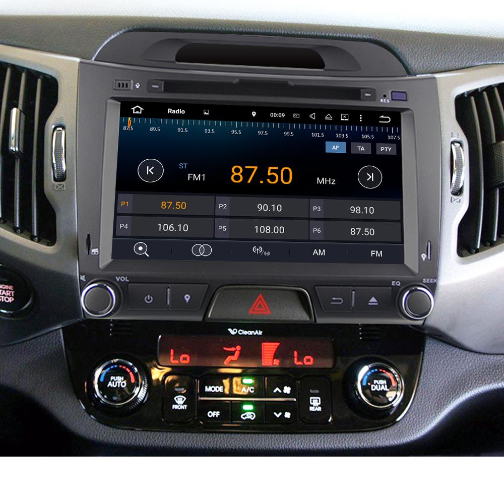 Eunavi 2 din Android 9.0 car dvd Multimedia player for KIA sportage 2011 2012 2013 2014 2015 2din radio gps navigation headunit