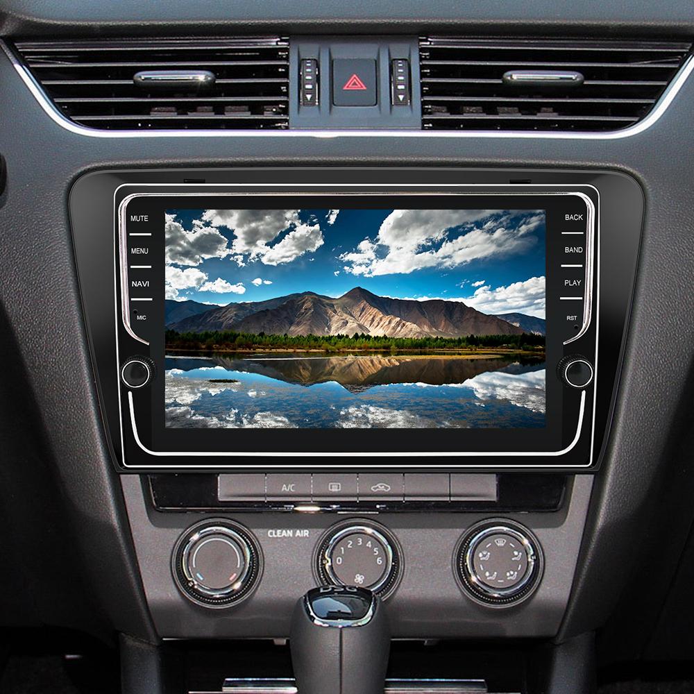 Eunavi 2 Din Android 9.0 Car Radio stereo For SKODA Octavia A7 III 3 2014-2018 GPS navigation multimedia TDA7851 1024*600 WIFI