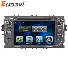 Load image into Gallery viewer, Eunavi 7&#39;&#39; 2 Din Car DVD Radio Player for FORD/Focus/S-MAX/Mondeo/C-MAX/Galaxy GPS Navigation Stereo Video Head unit Car pc bt