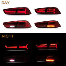 Load image into Gallery viewer, VLAND Tail Lights Assembly For Mitsubishi Lancer EVO X 2008-2019 RED Tail Lamp Assembly With Sequential Turn Signal Full LED