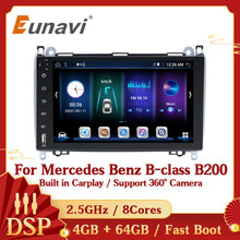 Cargar imagen en el visor de la galería, Eunavi Android 10 Car Radio GPS For Mercedes Benz B-class B200 Sprinter Viano Vito B180 Multimedia Video Player USB 2 Din no DVD