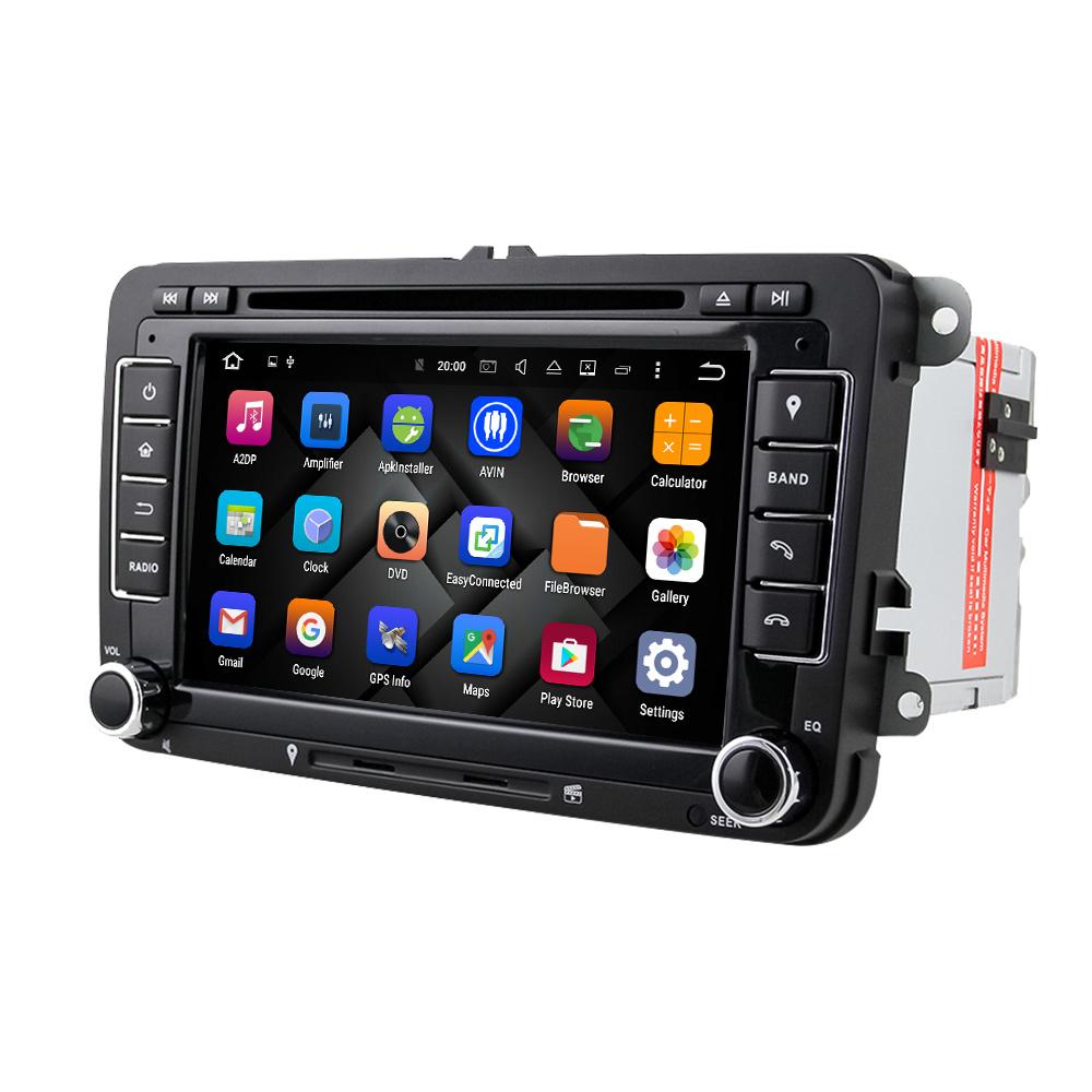 Eunavi 2 Din Android Car DVD Audio Radio Multimedia For VW GOLF 6 Polo Bora JETTA B6 PASSAT Tiguan SKODA OCTAVIA GPS Navigator