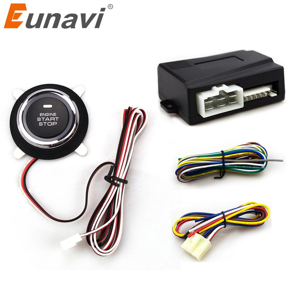 Eunavi 2020 Special Offer Time-limited Eunavi Car Alarm With Push Start Button And Transponder Immobilizer System Engine Stop