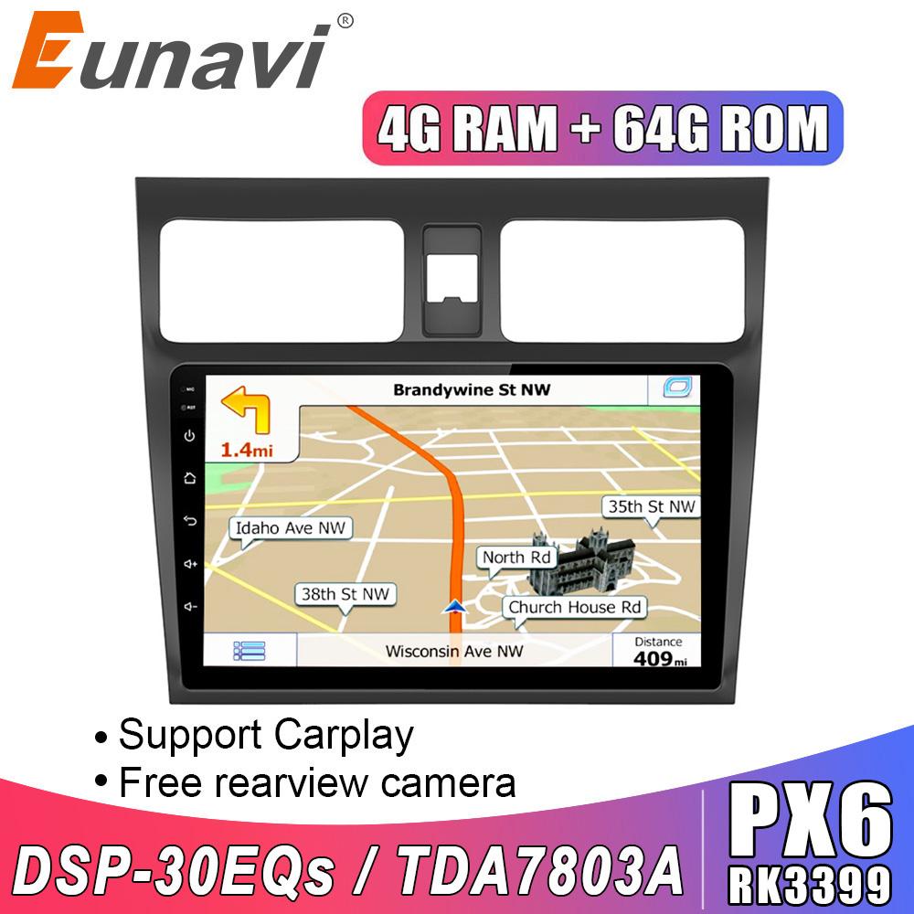Eunavi 2 DIN Android 10 for SUZUKI SWIFT 2005-2016 2din Car Radio Stereo Multimedia video player GPS Navigation Headunit bt WIFI