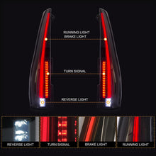 Load image into Gallery viewer, VLAND car accessories LED Tail lights Assembly for Cadillac Escalade ESV 2007-2014 LED Turn Signal Reverse Lights