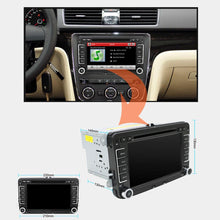 Load image into Gallery viewer, Eunavi 2 din 7 inch Car DVD player Radio Stereo GPS for VW GOLF POLO JETTA TOURAN MK5 MK6 PASSAT B6 bluetooth SWC Touch Screen