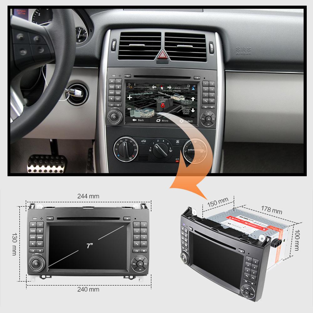Eunavi 2 Din Android DSP Car Radio dvd GPS player For Mercedes Benz B200 A B Class W169 W245 Viano Vito W639 Sprinter W906
