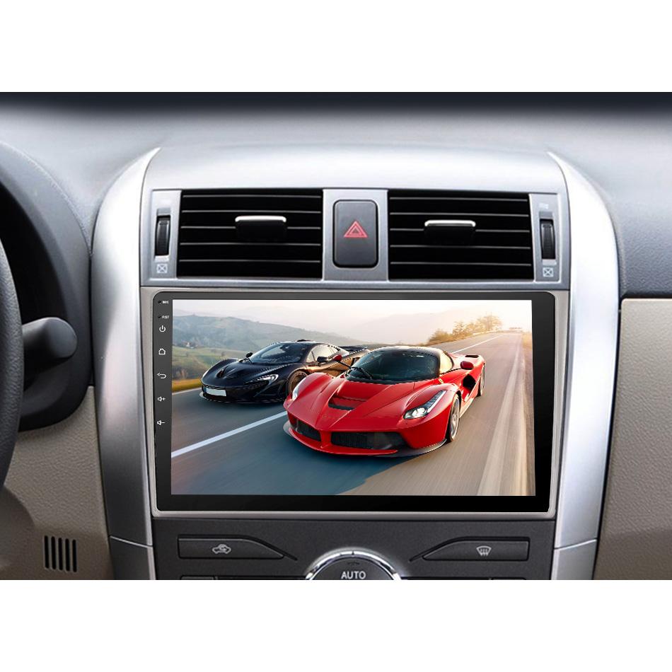 Eunavi Android 10 system car radio multimedia player for Toyota Corolla E140/150 2007-2011 auto radio WIFI GPS navigation USB