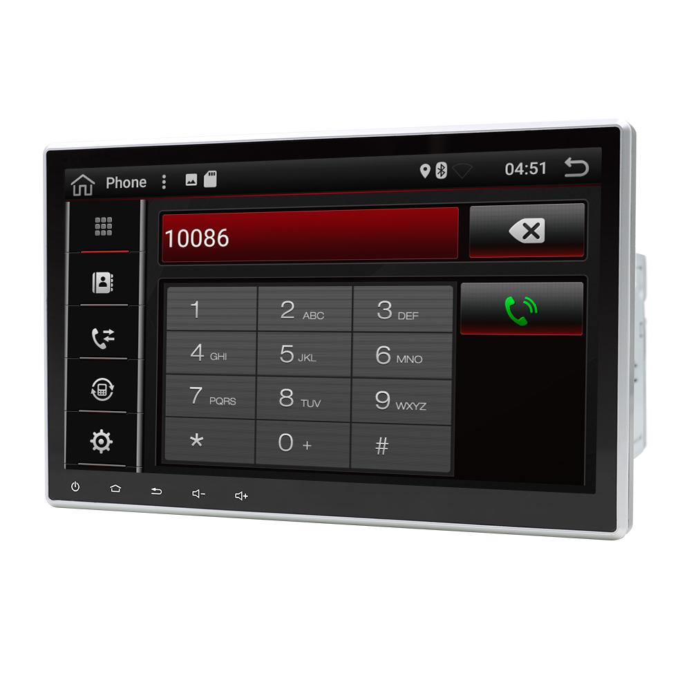 Eunavi 10.1'' 2 Din Universal Android 10 Car DVD Radio multimedia GPS Navigation 2din Headunit 1024*600 touch screen RDS usb