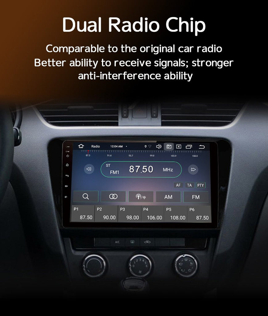 Eunavi 4G 1280*720 2Din Android 11 Car Radio GPS For Skoda Octavia A7 III 3 2014 - 2018 Multimedia Player 2 DIN DVD Head unit