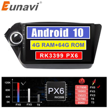 Load image into Gallery viewer, Eunavi Android 10 2 Din Car radio GPS For Kia k2 rio 3 4 2010-2016 Multimedia stereo navigation Auto radio TDA7851 4GB 64GB