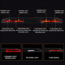 Cargar imagen en el visor de la galería, VLAND Car Accessories LED Tail Lights Assembly For Dodge Challenger 2008-2014 Tail Lamp Amber/Red Sequential Turn Signal Light