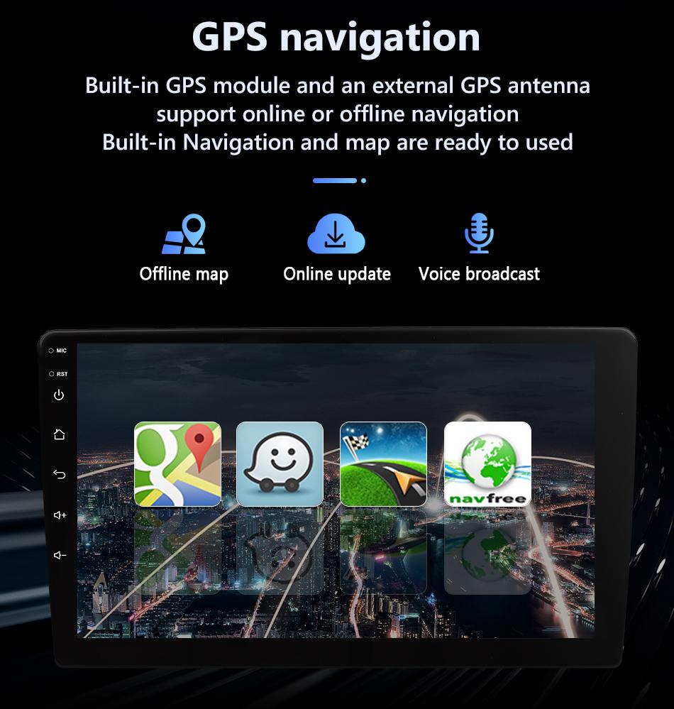 Eunavi 7862 4G 2DIN Android Auto Radio GPS For Toyota Sienna 2 II XL20 2003 - 2010 Car Multimedia Video Player Carplay 2 Din