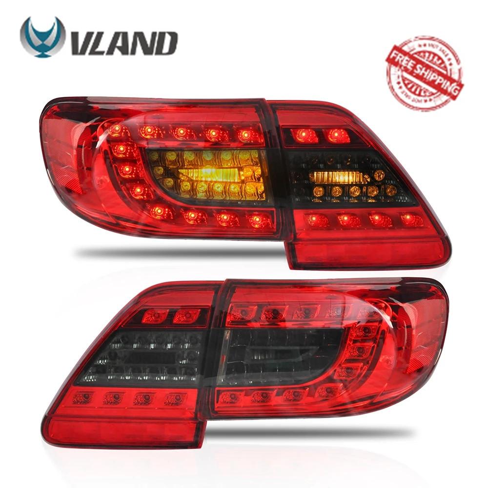 VLAND Tail Lights Assembly For Toyota Corolla 2011 2012 2013 Taillight Tail Lamp Turn Signal Reverse Lights LED DRL Light