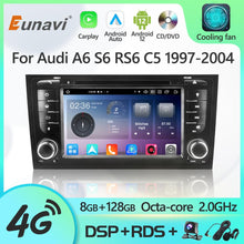 Load image into Gallery viewer, Eunavi Android 12 7862c Car Radio DSP Multimedia Player For Audi A6 S6 RS6 C5 1997-2004 GPS Navigation 4G Carplay IPS