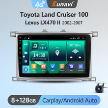 Load image into Gallery viewer, Eunavi 7862 4G 2DIN Android Radio GPS For Toyota Land Cruiser 100 For Lexus LX470 2002-2007 Car Multimedia Video Player Carplay