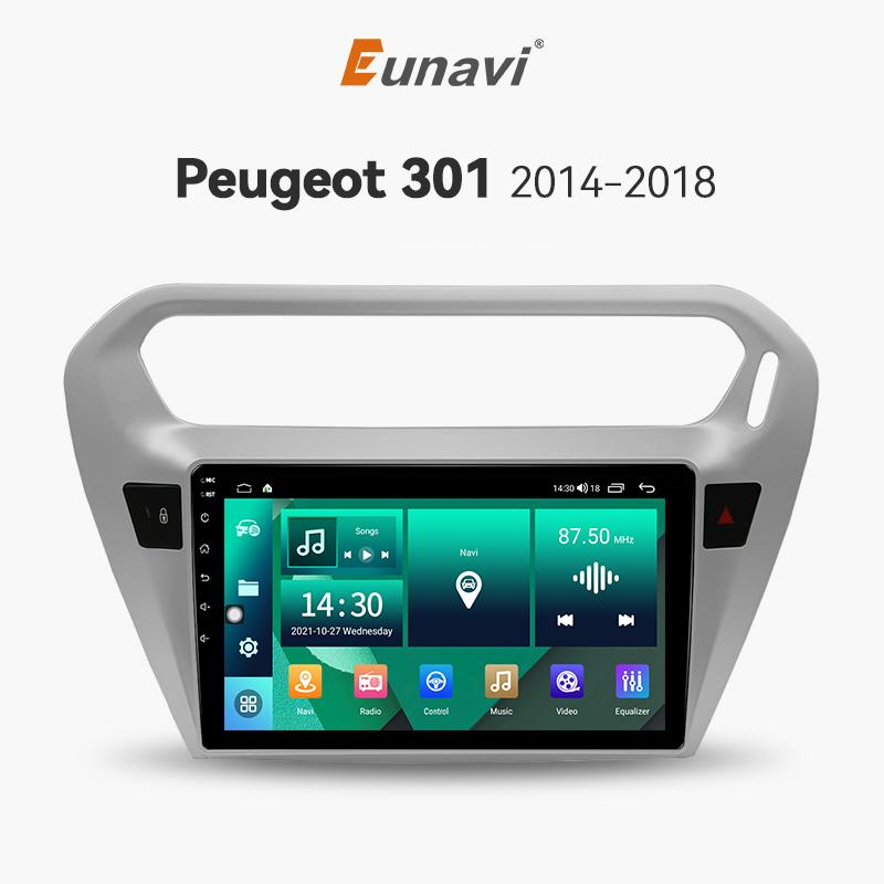 Eunavi 7862c Android Auto Radio For Peugeot 301 Citroen Elysee 2013-2018 Car Multimedia player 4G Carplay 2 Din GPS