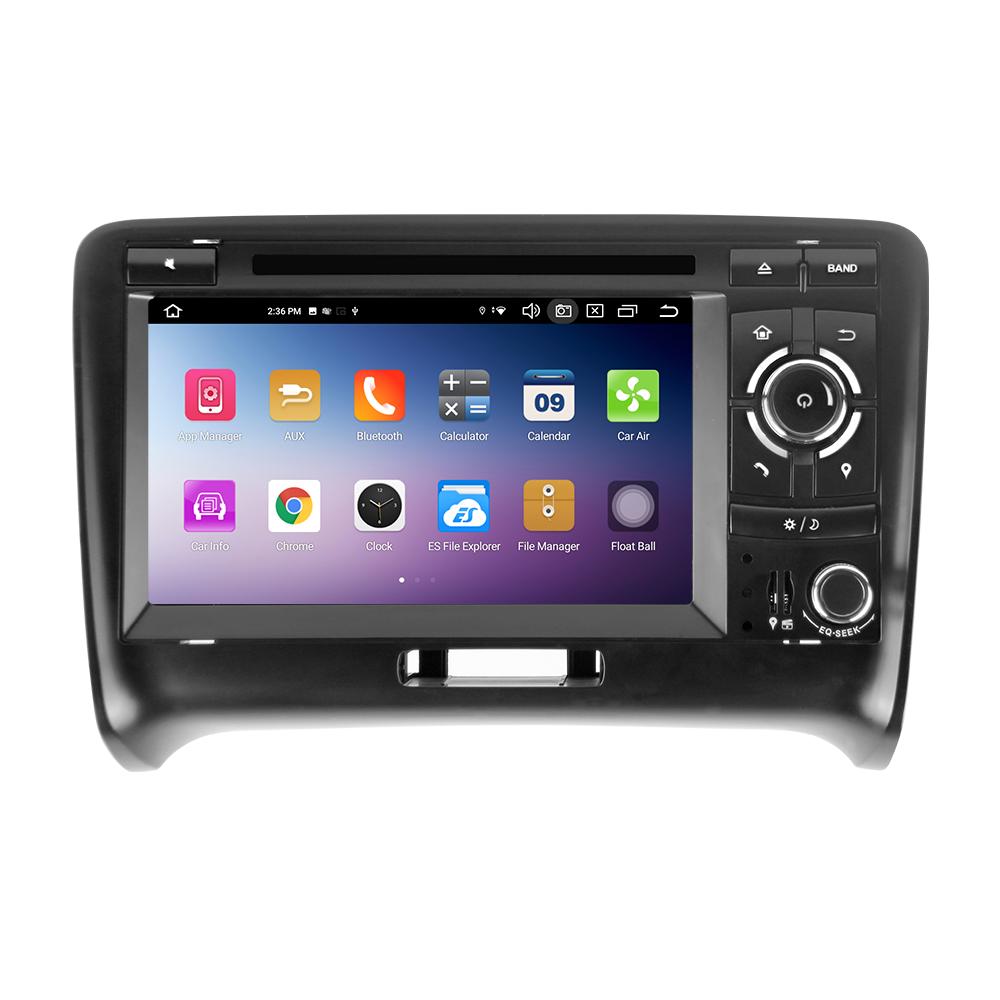 Eunavi Android 12 7862c Car Radio DSP Multimedia Player For Audi TT MK2 8J 2006 - 2012 GPS Navigation 4G Carplay IPS