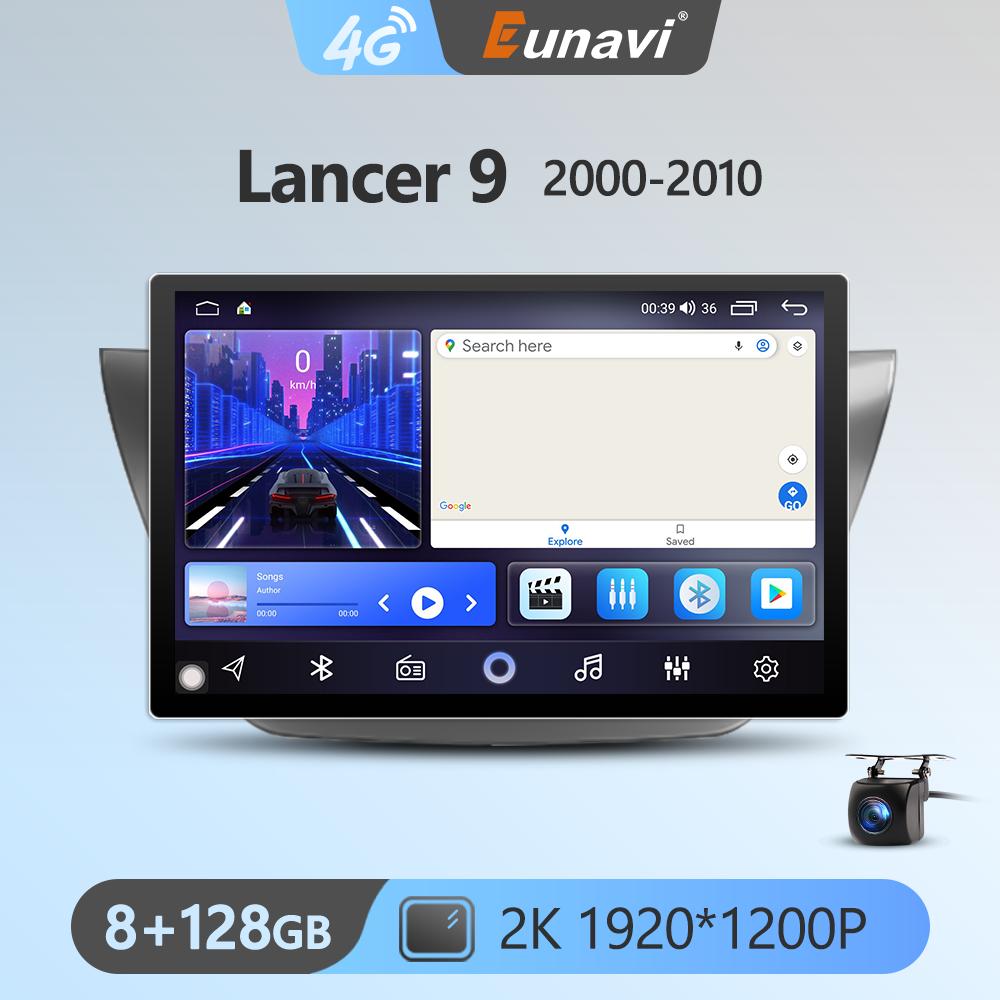 Eunavi 7862 2din Android Auto Radio For Mitsubishi Lancer 9 CS 2000 - 2010  Car Multimedia Video Player GPS Stereo 4G 8Core 2K