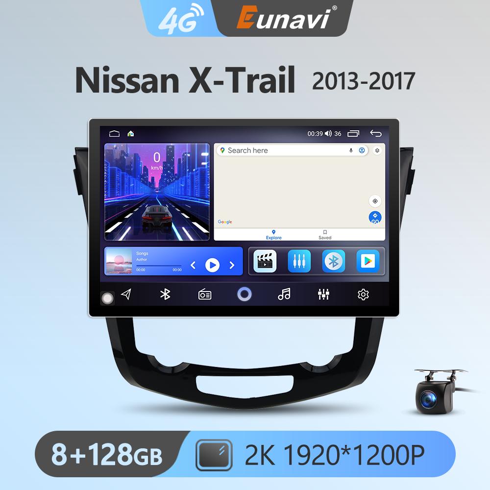 Eunavi 7862 8Core 2K 13.1inch 2din Android Radio For Nissan X-Trail 2013-2017 Car Multimedia Video Player GPS Stereo