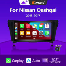 Load image into Gallery viewer, Eunavi 2 Din Android Auto Radio For Nissan Qashqai J11 X-Trail 3 T32 2013-2017 Carplay Car Multimedia Player GPS 2din Autoradio