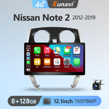 Load image into Gallery viewer, Eunavi 4G Carplay 2 Din Android Auto Radio For Nissan Note 2 E12 2012 - 2019 Car Multimedia Video Player GPS Stereo 2din 1920