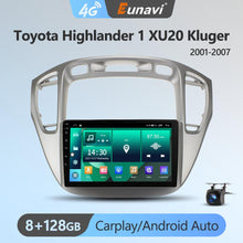 Load image into Gallery viewer, Eunavi 4G 2DIN Android Auto Radio GPS For Toyota Highlander 1 XU20 Kluger 2001-2007 Car Multimedia Video Player Carplay 2 Din
